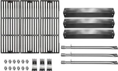 Grill Parts Set for Chargriller 5050, 5650, 3001, 3008 – Cast Iron Grates, Heat