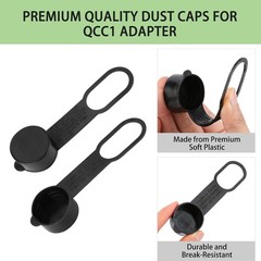 2Pcs Propane Tank Cap Set | 1.32in ID Dust Covers with Straps for Safety