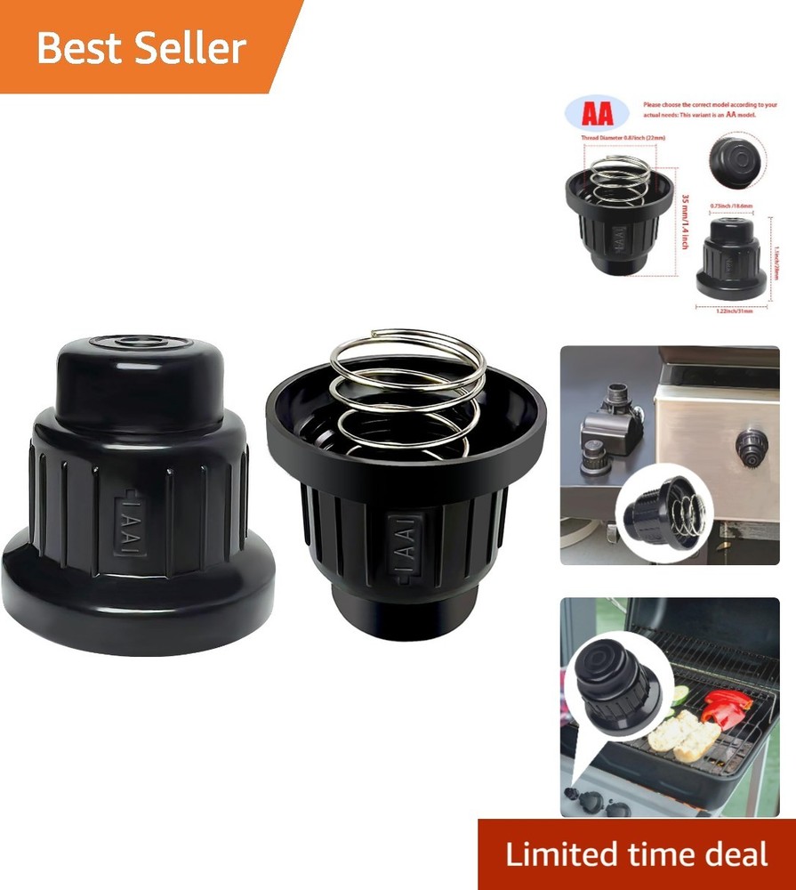 AA Battery Igniter Replacement Caps with Spring – Compatible with Any Gas Grill