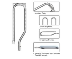 LS’BABQ Replace Parts Heat Plates and Grill Burner Tube Replacement for Cuisi…