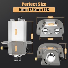 Gas Burner Attachment for Karu 12 / 12G / Karu 2 & Fyra 12 Pizza Ovens, No Assem