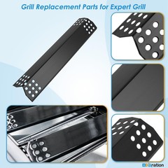 Fits Expert Grill 3 Burner 7200988EC 7200988EG Heat Shield Burner Kit