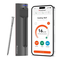 S Pro Wireless Meat Thermometer, Bluetooth Smart Dark Grey