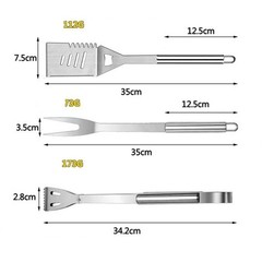 Essential 9PCS Grill Tool Set with Portable Carry Bag for All Occasions