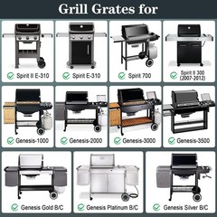 Grill Grates for Weber Spirit e310, 17.5″ Grates for Weber Spirit I & II 300 …