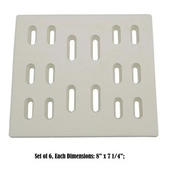 Ceramic Flame Tamer Parts For MemberS Mark Sams Turbo Gas Grill 6-Pack Mew US…