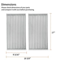 Beurbcikue G362-2100-W1 Emitter Plate Grill Replacement Parts for Silver