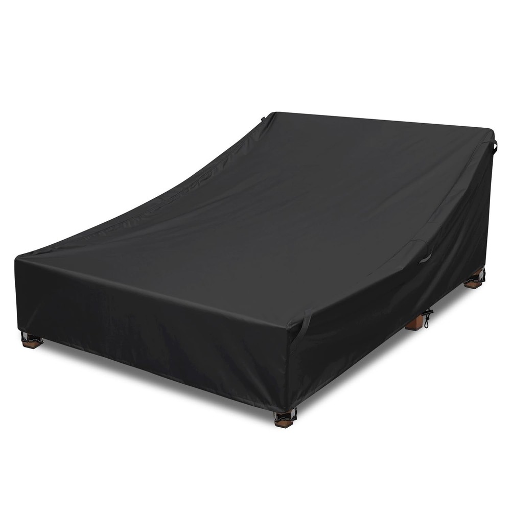 Outdoor Chaise Lounge Cover 100% Waterproof 600D Weather Resistant Polyester …