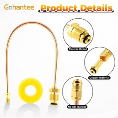 1x Automatic Changeover Regulator Pigtail POL to 1/4Inverted Flare 15Inch Long