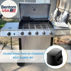 4-Pack Grill Control Knobs for Charbroil Replacement Parts, Grill Knob Replaceme