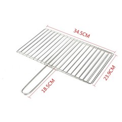 Outdoor Barbecue Grill Basket for Fish For Meat and Shrimp with Locking Handle