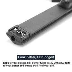 15 13/16″ Cast Iron Burner Replacement for Gas Grills – Fits Multiple Models