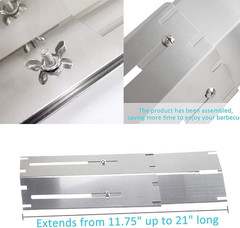 Universal Heat Plates Tent Shield Grill Parts Stainless Steel Adjustable
