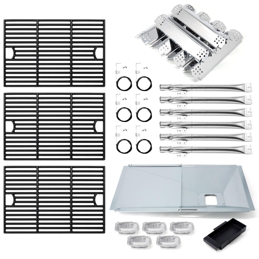 Nexgrill 720-0898 Replacement Parts Drip Pan Burners Heat Plates Grates Igniter