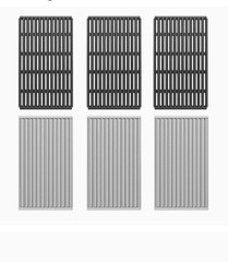 BBQ-PLUS Porcelain-Enamel Cooking Grid Grate Emitter Plates for Charbroil