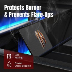 Porcelain Enamel Flavorizer Bars Grill Parts 3-Pack