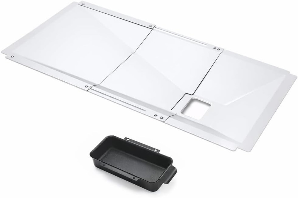 Uniflasy Universal Grease Tray with Catch Pan Fits Nexgrill, Charbroil, Dynaglo,
