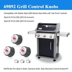 Replacement Grill Control Knobs for Weber E-Spirit 200 Series 3 Pcs