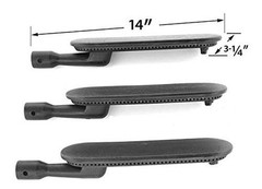 3-PK Cast Iron Grill BurnerS For Kenmore 141-16680, 141-16680 Grill Model