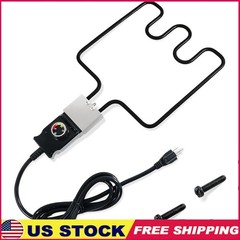 1500W Heating Element Adjustable Temperature 50F-450F Smoker Grill 110V New