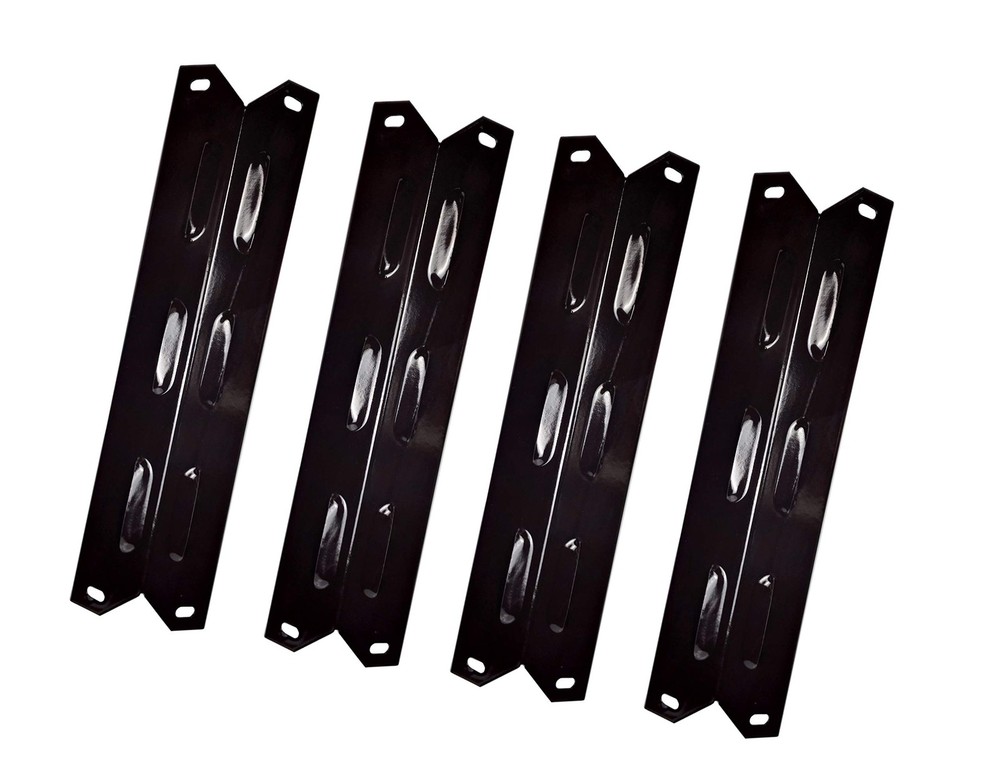Porcelain Steel Heat Plates 4 Pack 1415/16×313/16 for Gas Grill Burners