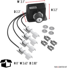 Igniter Kit for 330 Model Genesis Gas Grills, Black