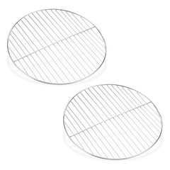2 Pack Grill Grate Replacement, Steel Grill Grates for BBQ Parts [9.84 Inch]