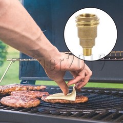 Brass Color Propane Refill Converter for Heater Portable Barbecues 1/4 Inch NPT