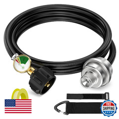 NUPICK Propane Fuel Filter F273699 With Hose, 6FT Propane Hose with Gauge for Mr