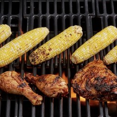 Master Forge 19.5-in x 7.75-in Rectangle Cast iron Grilling grate Expandable NEW