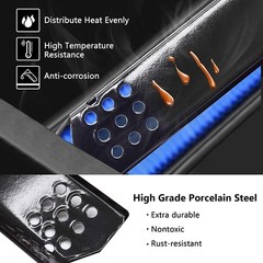 14 9/16 x 3 3/8” Placas de calor para parrilla de gas Nexgrill Grill Master 4PC