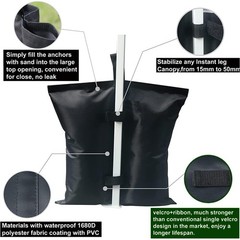 Pxyobto Canopy Weights Set of 4,Sand Bags for Canopy Tent, Heavy Duty Weight …