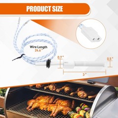 COMVIEE Ceramic Igniter Rod Replacement for REC TEC, Recteq Wood Pellet White