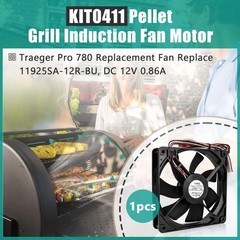 Pellet Grill Induction Fan Motor Replacement for Traeger D2 & Ironwood Ovens 12V