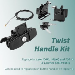 Easy-Install LEER Twist Handle Kit Replacement for 100XL & 700 – 2 Keys Included