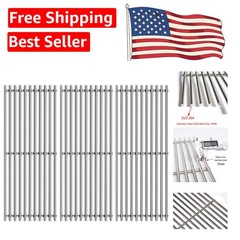 Stainless Steel Cooking Grid Grates – 16 3/8″ x 28 1/2″ for Backyard Grills