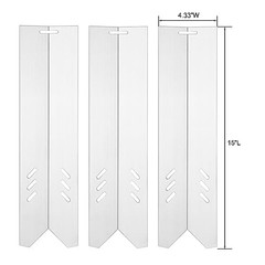 B0212-040 Heat Plates Grill Parts for Blue Rhino 3pcs 15″ x 4 1/3″ heat plates