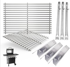 Grill Part Kit Stainless Steel Cooking Grate Burners Heat Plates for Master Cook