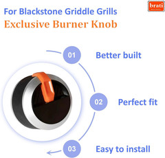 Gas Griddle Grill Orange Knobs Replacement for Blackstone 1666 1517 1554 1825