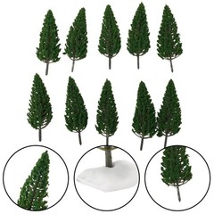 10ps Model Pine Trees Green For Scale Railway Layout 15cm SL-16059 Joy Tool