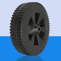 Grill Wheels Replacement Parts 170/177mm 2pcs/set 7 Inch BBQ Grill Wheel New