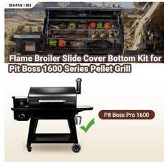 Flame Broiler Slide Cover Bottom Kit Replace for Pit Boss 1600 Series *scratches