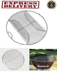Stainless Steel Grill Grate 22 Inch Round Hinged BBQ Cooking Net Rack