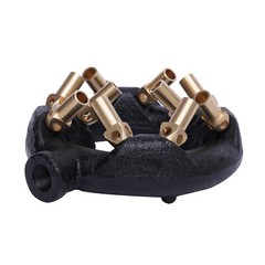 Natural Gas 10 Tips Jet Burner Round Cast Iron Brass 80000 BTU/Hour Height 65 mm