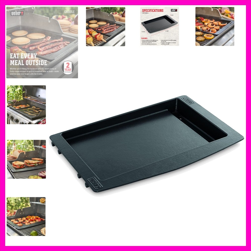 Genesis II Griddle – Porcelain‑Enameled Cast‑Iron, Superior Heat Retention, N…