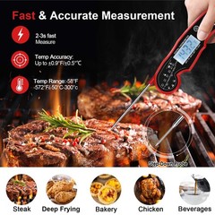 Meat Thermometer Digital for Grilling and Cooking – ANDAXIN Red/Black