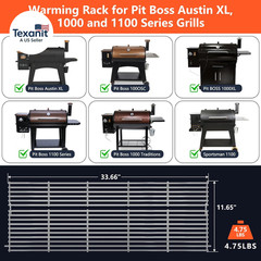 Warming Rack for Pit Boss 1000/1100/1150 Series Pellet Grill Upper Cooking Grate