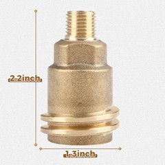 Male 5042 QCC1 Nut, Propane Gas Fitting Hose Adapter with 1/4 inch, Brass