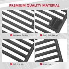 Heavy-Duty Cooking Grates for Chargriller Gas Grills – 3 Pack, 19 3/4” x 6 3/4”