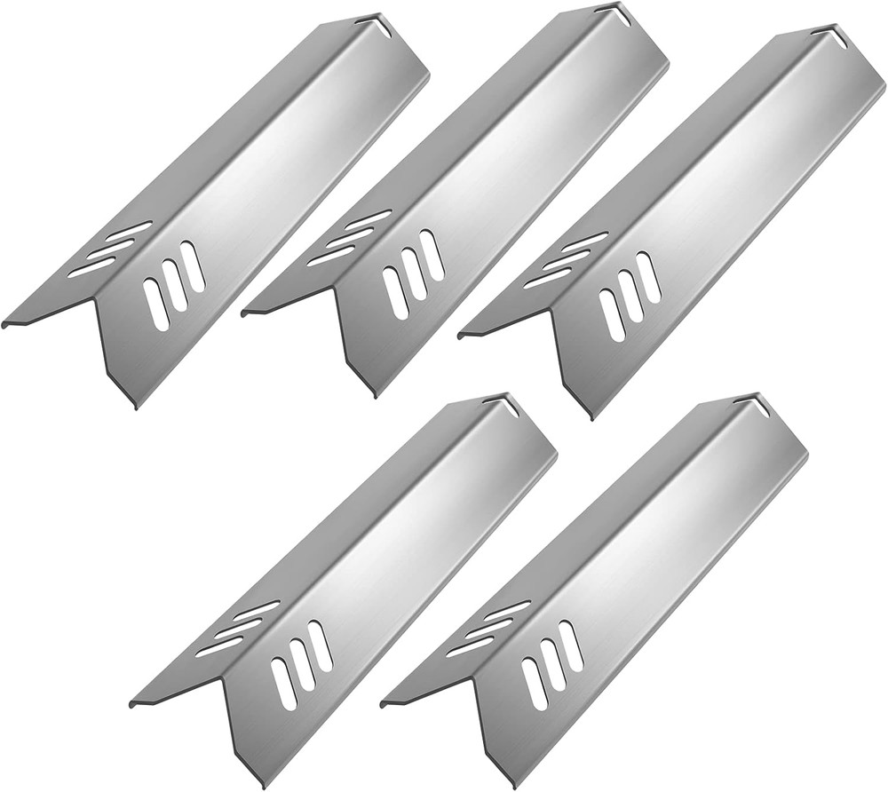 5-Pack Stainless Steel BBQ Gas Grill Heat Plate Shield Tent for Backyard BY14-1